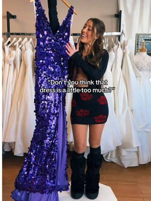 We are LOVING it 😍💜 #promdress #promdressshopping #maryland #purplepromdress 