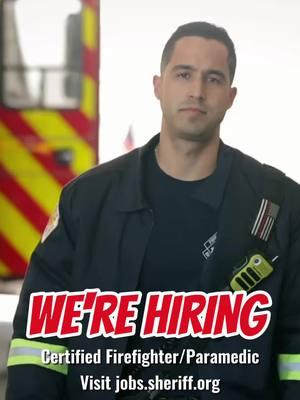 Are you a certified firefighter/paramedic (FF/PM) looking to join a family committed to serving the Broward community? The Broward Sheriff's Office is seeking qualified candidates to join the team.   FF/PMs perform emergency response services in the field through the application of emergency medical care; in the prevention, control, and suppression of fire (both structural and non-structural); and in response to natural and human-made disasters. They are essential to delivering important public safety services to the community.   Visit jobs.sheriff.org to learn more about the requirements of this position. The Broward Sheriff's Office offers competitive salaries, excellent benefits, and generous time off! #TeamBSO #BSOproud #BSFR #hiring #firefighter #nowhiring  