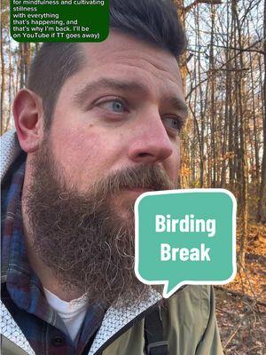 It’s been almost a year since I’ve been here. Thank you for everything and I hope you’ve been taking care of yourself.  I’ve taken ten months off of social media for a combination of reasons, one of which was to find my own “why” that has nothing to do with attention from others. I do see that with everything though that if you need a minute to just breathe and be present, even if you don’t realize it, then I’m here for it. Take care.  #calm #birding #mindfulness #meditation #birdnerdfam #birdnerd #birding #birdingtiktok 