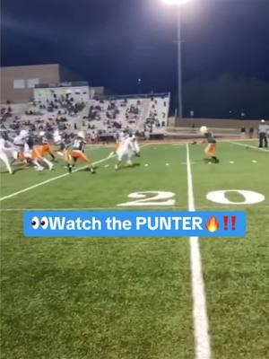 Punter had them shook 😱🔥 (via @Rivals) #football #punt #kicker #shook #gotem #improvise #highschoolfootball #athlete #sports #respect