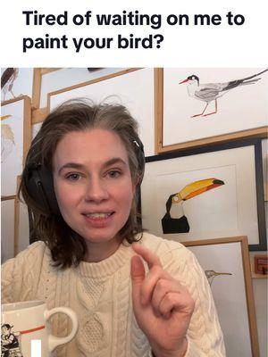 Tired of waiting on this ADHD riddled artist to paint the bird you’re looking for? schmenmo me 20 and you get to skip the line. Add a touch more and I’ll send you a discount code if you wanna own said bird. My name is Hannah if we haven’t met and I’m painting every bird in North America. Find me on all the applications pretty please the birds will keep birding no matter how many apps they take away or ruin. #adhdinwomen #watercolorbirds #ohioartist 