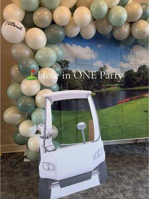 ⛳️ Hole in ONE ⛳️ The perfect first birthday theme for a golf loving baby (but really it’s dad)  #birthday #birthdayparty #partytheme #holeinone #firstbirthday #golfparty #TheMasters 