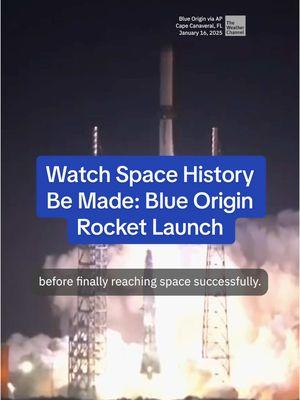 B​lue Origin successfully launched its New Glenn rocket early Thursday morning, after multiple delays that included weather issues. #TheWeatherChannel #fyp #news #rocket #space #rocketlaunch #BlueOrigin #orbit #spacetravel #science #weathertok #weather #delay #Amazon 