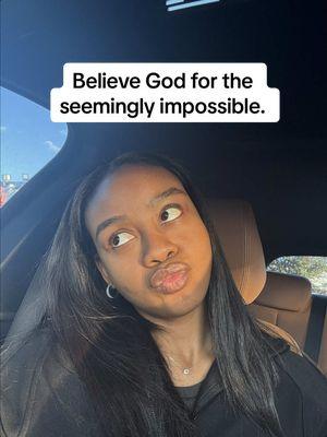 Believe God for the seemingly impossible!! 🤍🫶🏾 #christiantiktok #loveofchrist #christ #christianfyp #faith #presenceofthelord #christiantok 