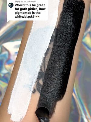 Replying to @z our black and white eyeliners and super pigmented 🖤🤍 #slayfire #slayfirecosmetics #Eyeliner #graphicliner #graphiceyeliner #wateractivatedeyeliner #creativemakeup #colorfulmakeup #SmallBusiness 