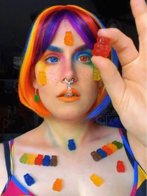 Wow… #gummybear #gummybears #candy #candymakeup #pridemakeup #Pride #lght #gummybearmakeup #gummybearchallenge #hedwigandtheangryinch #sugardaddy 