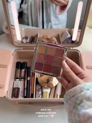 pack my makeup suitcase with me ✨🧳🌸✨ so many faves! love this beautifies makeup case for travel! @Beautifect Ltd #beautifect #makeuporganization #makeupasmr #makeupstorage #packmymakeupbagwithme 