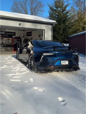 LC500 X Snow. ❌ #lc500 #lc #lexus #lc500 #snow #luxurycar #lc500lexus #carsoftiktok #supercar 