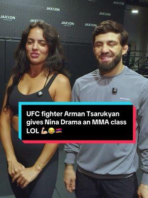 UFC fighter Arman Tsarukyan gives Nina Drama an MMA class LOL #UFC #mma #armantsarukyan #islammakhachev #ninadrama #kickboxing #boxing #muaythai #muaythaifighter #muaythaifighter #taekwondo #jiujitsu #brazilianjiujitsu #jiujitsugrappling #jiujitsulifestyle #wrestling #wrestlingtiktok #wrestlingtok #fit #fitness #grappling #karate #armenia #armenian #armeniantiktok 