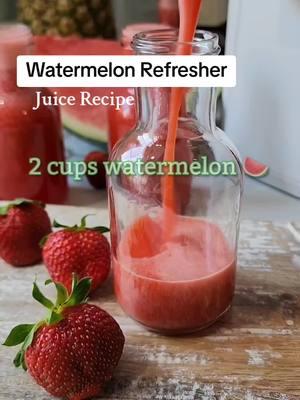 This juice recipe is heaven! 🍓 Hope you love it Cheers and Happy Juicing! 🌱 #juicing #juicetrend #freshjuice #fruitjuice #freshjuicerecipes #freshjuicerecipe #juice 