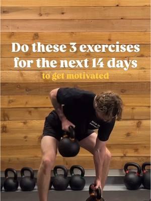 Your plan doesn’t have to be perfect, you just have to start. Perform these three movements (or 3 others that you enjoy) 3x a week for the next two weeks.  If you’re going from doing very little exercise to doing this, you will undoubtedly feel positive change happening. This is NOT a forever plan. This is meant to get you started, get you moving, and get you feeling good. Once you get in a rhythm and are feeling ready, it is time to begin an appropriate program. Today is your day! #kettlebells #simpleworkout #motivation #getfit #beginnerfitness 