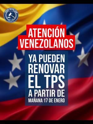 ¡Atención venezolanos!🚨 Ya pueden renovar el TPS a partir de mañana 17 de enero Extensión del TPS para Venezolanos  El gobierno ha extendido el TPS para venezolanos por 18 meses, del 3 de abril de 2025 al 2 de octubre de 2026. 📅 Fechas Clave: - Elegibilidad: Deben haber residido en EE. UU. desde antes del 31 de julio de 2023. - Periodo de reinscripción en el TPS a partir del 17 de enero de 2025 hasta el 10 de septiembre de 2025. _____________________ ¿Necesita ayuda con un caso de inmigración?  Atendemos casos a nivel mundial.  Para información detallada de nuestras consultas y días disponibles, contáctenos. Teléfono USA: 888-MI-GENTE (888.644.3683) WhatsApp (Internacional) +1 (305) 586-9418 _____________________ Dirección: 14201 SW 120th St Suite 206 Miami, FL 33186 USA _____________________ Visite nuestra página Web:  https://jesusreyeslaw.com _____________________ Obtenga los libros del abogado Jesús Reyes: “De indocumentado a Abogado” y “La pequeña guía práctica para inmigrantes”. https://jesusreyeslaw.com/libros/ _____________________ * La información en esta publicación NO ES UN CONSEJO LEGAL en un caso específico. Cada caso es diferente, y la asesoría de un abogado de inmigración es recomendable. Si usted necesita asistencia legal en su caso, le recomendamos agendar una consulta con nuestra firma.  . . . #jesusreyeslaw #jesusreyeslegal #abogado #usa #immigration #miami #inmigracion #abogadodeinmigracion #migracion #asilo #residencia #tps #parole #asiloenlafrontera #visa #permisodetrabajo