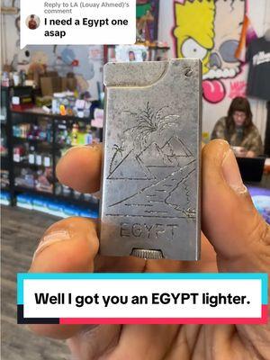 Replying to @LA (Louay Ahmed) you mean a cool Egypt lighter like this one right here? An aluminum block lighter made sometime between 1943 - 1953. #lighters #egypt #curatedflame #vintagelighter #trenchlighter 