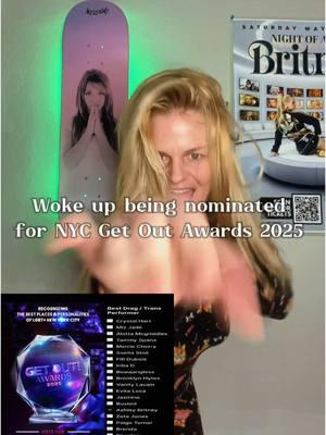 How many aura points do I lose for voting for myself ? 😅✨ thank you so much to The Get Out Awards 2025 I shocked !!! ##britneyimpersonator##ashleybritney##britneyspears##heidimontag##illdoit