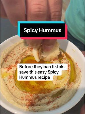 #tiktokbaby #tiktokban #spicyhummus #hummusrecipe #easyhummus #quickhummus 