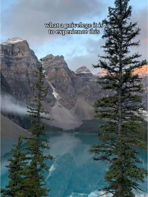 a moment I’ll never forget 🥹 I’ll never get over how my job brings me to incredible places like this. #banff #morainelake #canada🇨🇦 #travel #destinationelopementphotographer #elopementphotographer 