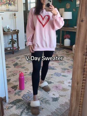 This casual valentine’s Day sweater is so cute! #vday #sweaterstyle #ValentinesDay #womenover40ontiktok #valentinesday2025 #sweaters #sweaterseason #afforablefashion 