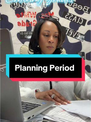 Instagram:@sonjawhite Come along with me and see how I spend my planning period. My planning time is in the morning and let’s me get several things done each day! #teacher #planningperiod #firstgrade #happyteacher #elementaryschool 