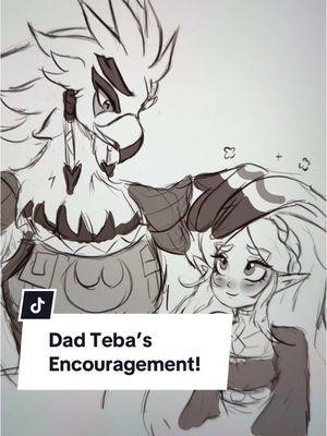 Dad Teba giving words of encouragement to his little sparrow, Zelda. And then there’s Link! Both whom he loves ofc! 😆 #legendofzelda #legendofzeldatearsofthekingdom #legendofzeldabreathofthewild #tearsofthekingdom #breathofthewild #ageofcalamity #botw #totk #zeldamemes #zeldatok #princesszelda #link #teba #riju #yunobo #princesidon #tulin #artistsoftiktok #fyp #zeldafandom #arttok #arttiktok 