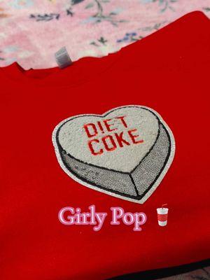 Which one is your go to ?! #sodagirly #drpeppergirly #dietcokegirly #fyp #heartpatchsweatshirt #ValentinesDay #graphictees 