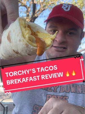 Breakfast Tacos really are ELITE. #Torchys #Breakfast #tacos #food #foodtiktok #foodreview 