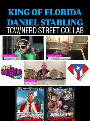 The collab show between @tcwflorida & @nerdstreetpw this Saturday January 18th in Lakeland looks like it’s gonna be a a lot of fun..    FULL INTERVIEW with the 👑of Floriduh @danielstarling98 is up on YouTube @ thatwrestlingdoodpodcast ( https://youtu.be/f1lmIsQtcb8?si=yZcmKmADtRL8Rjfs ).    Don’t forget to LIKE, COMMENT, SHARE & FOLLOW.. . . . .   #danielstarling #kingofflorida #indywrestler #indywrestling #indywrestlingmatters #wrestlingpodcast #podcast #thatwrestlingdood #gingerspice #supportindywrestling #floridawrestling #thunderchampionshipwrestling #nerdstreetwrestling  