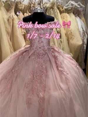 3619 W 26th St, Chicago!  Pink bow sale! 🎀 First come first serve bases!  Call (773) 847-6605 to make your appointment!  Exclusions may apply  #explore #explorepage #quince  #blackfriday #sweet16 #quinceneradresses #blackfridaydeals #quinceneradess #vestido #quincenera #misquince #dresses #chicago #my15 #blackfridaysale #myquince #myquinceworld #my15world #sweetsixteen #ballgown