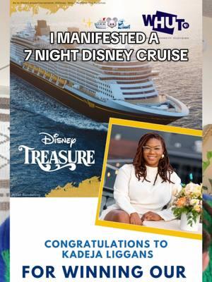 Proving I’m Gods Favorite Yet Again. I am beyond thrilled to share that I’ve won a 7-night Disney Cruise thanks to WHUTTV! 🛳️🏰 This is such an incredible blessing, and I can’t wait to spend this magical time with my family. #disneycruise #manifestation #disneycruiseline #dmvcontentcreator #yapping #priceisright 