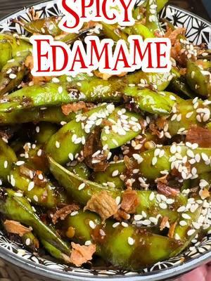 Spicy edamame #spicyedamames #superrico #botanas #salamacha #sushi #edamamespicantes #chulada 