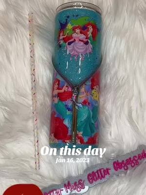 #onthisday #littlemermaid #disneyprincess #underthesea #zippertumbler 