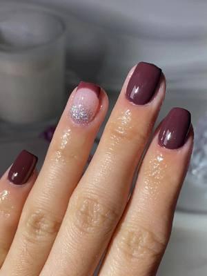 Dark Espresso French vibe on a strawberry pink shimmeirng base ✨💕 add a touch of dazzling of copper shine get your peekaboo design done 💅🙋‍♀️ #glitternails #brownnails #frenchnail #diynails #cutenail #nudenails #dippowder #dippowdernails #espressonails #darknails #NailTutorial #dipnailsathome #thenagaia #fyp 