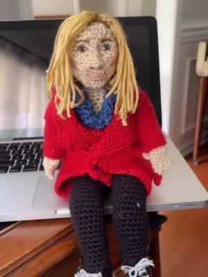 The one that started it all #hookinainteasy #crochet #amugurumi #fromthevault #poppet #marjorietaylorgreene 