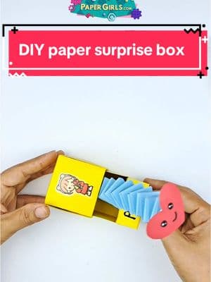 Small box… big surprise! 🎁 #fyp #foryou #fypシ #papergirls #papercraft #papertoys #kidscrafts #kidscraftideas #kidscrafts101 #papercrafting #origami #diybox #surprisegift 