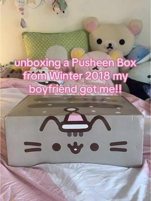 this is only one if the things he got me for christmas, he literally spoils me sm.. im so lucky and grateful  tagz 4 reach!! #cutecore #cutecore🎀🦴🍮🐾 #kawaiicore #pusheen #pusheentok #pusheenbox #unboxing #kawaii 