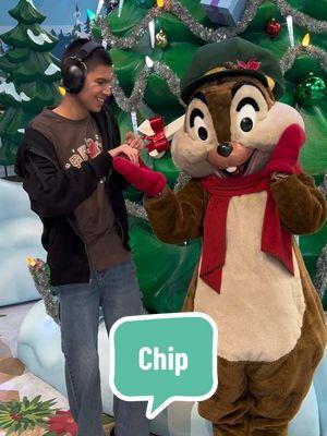 Chip showing Thomas their reflection on the ornament *If TT goes away, you can find ‘MagicWithThomas’ on IG, Threads, FB Page, YT, and SC #autism #autismawareness #autismacceptance #asd #specialneeds #disney #disneyparks #disneyland #chip #chipanddale #fyp #foryoupage #fyp #foryoupage 