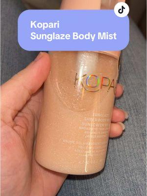 Sunglaze Body Mist SPF 42 @Kopari Beauty I’m excited to use this more this summer!! It smells so nice too! #kopari #koparibeauty #sunglazebodymistspf42 #koparisunglaze #sunglaze 