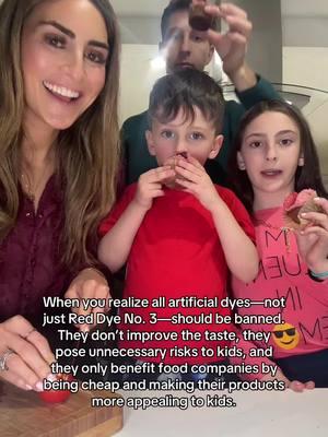 Can you believe Red Dye No. 3 was banned from lipstick decades ago but is still allowed in kids’ snacks and cereals? It’s time we stop relying on the government to guide us on how to nourish our kids and take matters into our own hands. As a mom of three and registered dietitian, I’ve helped my kids and hundreds of families around the world build a healthy relationship with food so they love fruits, veggies, and balanced meals just as much as the occasional treat—and you can too! That’s why I created Raising Balanced Eaters, a step-by-step program that helps you raise kids who eat better, feel better, and thrive. Go to www.RBEnetwork.com below to get a FREE lunch-packing guide and learn more about how this program can transform your home. Let’s create healthier habits together! Go to www.RBEnetwork.com to get your free guide now.  #RaisingBalancedEaters #HealthyKidsHappyKids #KidsNutrition #BalancedEating #PickyEaters #ADHDFriendlyFoods #HealthyFamilyMeals #RedDyeNo3 #BanArtificialDyes #BetterFoodChoices #ParentingTips #HealthyEatingHabits #NutritionMadeSimple #RaisingHealthyKids #LunchPackingIdeas #HealthySnackIdeas #FoodForThought #ParentLife #MindfulEating #KidsAndNutrition 