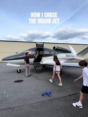 It all comes down to your mission. How will you use your plane 90% of the time? The other 10%, you can look for other options. I chose the Vision Jet for my family of 7 because it fits my mission perfectly (for now) #pilot #aviation #airplane 