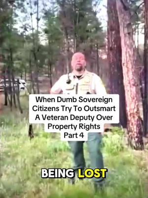 When Dumb Sovereign Citizens Try To Outsmart A Veteran Deputy Over Property Rights #cops #police #lawsuit #unlawful #usa #flypシ #copstiktok 