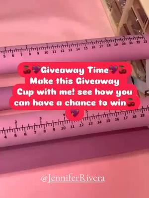 My good friend is having a giveaway follow her for a chance to win rules below!!  Giveaway!!! Hello my roses 🌹I will be having a Giveaway🤗 here is how to enter!  🌹 must follow me on TikTok, Instagram, & lemon8, 🔗 in B I O 🌹 comment, like & share this post  🌹 comment “Done” on IG post  Prize 🏆: Valentine hearts n cherries design 🍒 cup with heart straw topper . Winner can let me know how they wish for me to customize their lid . A heart Valentine’s pen with a free refill, and matching heart keychain Winners will be announced 1/19/25 over at IG MUST follow all directions to win 🥇  To make it easier all direct 🔗 are on my profile B I O Good Luck my 🌹  #SmallBusiness #smallbusinessowner  #smallbusinesssupport #uvdtfcupwraps  #cupwraps #customcups  #pencollection #letsbepenpals  #penpals #siliconefocals #diyprojects #badgereels #beadablepens #diycrafts #stationaryaddict #makeanorderwithme #DIY #badgereel #foryou #foryoupage #relatable #stationary #newjersey #custompens #cupsoftiktok 