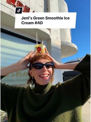 thanks to @Jeni’s Splendid Ice Creams for dropping Green Smoothie so I can meet all my new year's resolutions at once 🍍 #jenisicecreams #jenispartner 