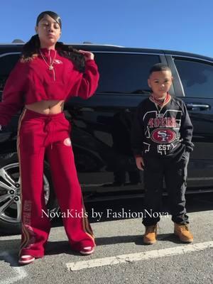 Faithful To The Bay ❤️ @novakids @FashionNova  #sfniners #OOTD #novakids #49ers #SuperBowl  #bayarea  Outfit details…  🔍 49ers Second Half Come-Back Wide Leg Pant - Red 🔍 49ers Second Half Come-Back Zip Sweatshirt - Red 🔍 Faithful To The Bay 49ers Sweatshirt - Black