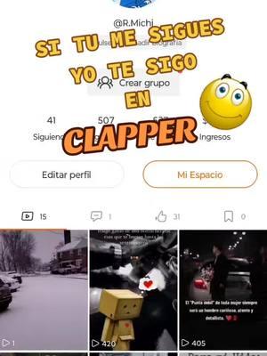 #actualizado al #100 #vamonos #apoyemos  uno al otro en #clapper 