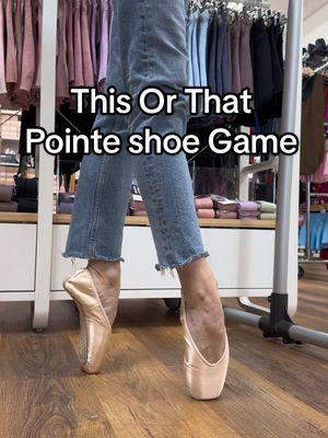 Comment below which shoe you prefer and why🩰🩰 . . . . . . . .  ##dance##dancer##dancersoftiktok##ballettok##ballettoker##ballettok##balletcore##pointe##poitneshoes##ballerinasoftiktok##ballerinacheck##ballerina##ballerinalife##pointeshoefitting##dancestore##supportsmallbusiness##SmallBusiness##voiceover##voiceovers ##smallbusinessowner##nyc##nycboutique##bucketlist@@Nikolay@@BLOCH Dance