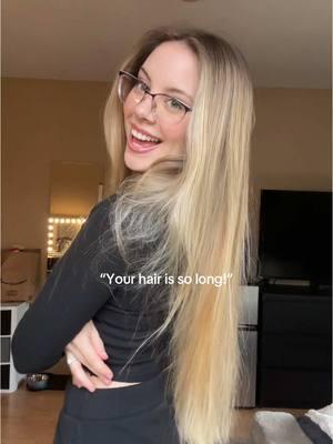 long hair forever <3 #hairtok #longhair #healthyhair #blonde #haircare #pattygaffxoxo 