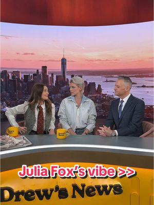 We love @Julia fox’s vibe. Tune in on 1/23 to catch her at the news desk! 💖 #juliafox 