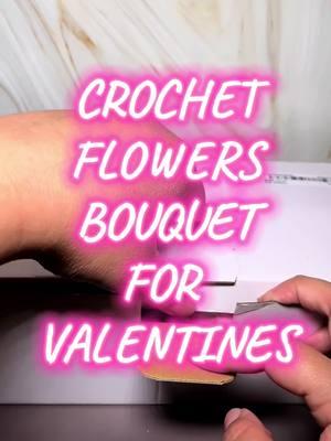 Cutest crochet bouquet, perfect for valentines!  #ValentinesDay #valentines #galentinesday #valentinesbouquet #crochetbouquet #crochetflowers #savetiktok #tiktokban 