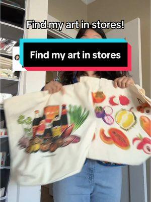 Replying to @wendiferous55 this is where you can find my art in stores! If you think my art should be in a store near you, please tag them in the comments and I will send you a free tote bag if they place an order! Eternally grateful for all stores that decide to carry my stuff! #bayareatiktok #bayareabusiness #aapibusiness #asianamericanbusiness #artbusiness 