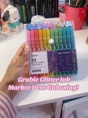 Unboxing Grabie’s Glitter Ink Marker Pens! This set comes with 24 different colors and 5 coloring sheet colors.  Also guys, I made an account on Red Note/Xiaohongshu since everyone seems to be going there so please follow me if you want. If you are an artist too, please tell me your username so I can follow you guys too. All my accounts are linked in my bio! 😭💕 Thank you guys. #fyp #foryou #sketchbook #sketchbookart #artistsoftiktok #artistoftiktok #artistatiktok #marker #markers #markerart #markerdrawing #glitter #glitters #glitterart #acrylicpainting #acrylicpaint #acrylicart #acrylicmarker #acrylicmarkers #glitterpen #glitterpens #coloring #stationery #stationary #stationeryaddict #stationeryhaul #stationeryshop #stationerysupplies #grabie #drawing #drawings #artsupplies #unboxing #TikTokShop #lokiiai 