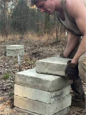 Building a Log Cabin by Hand Part 3! We use water to level out the foundation blocks so we can have a solid, stout foundation! Next we will split the logs and lay them on the foundation! #logcabin #cabin #cabinlife #rdr2 #bushcraft #handtools #countrytactical #survival #Outdoors 